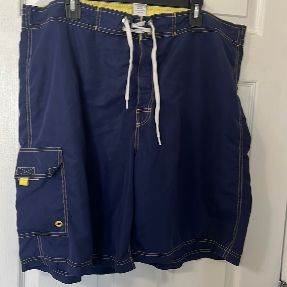 Cargo style polyester swim trunks